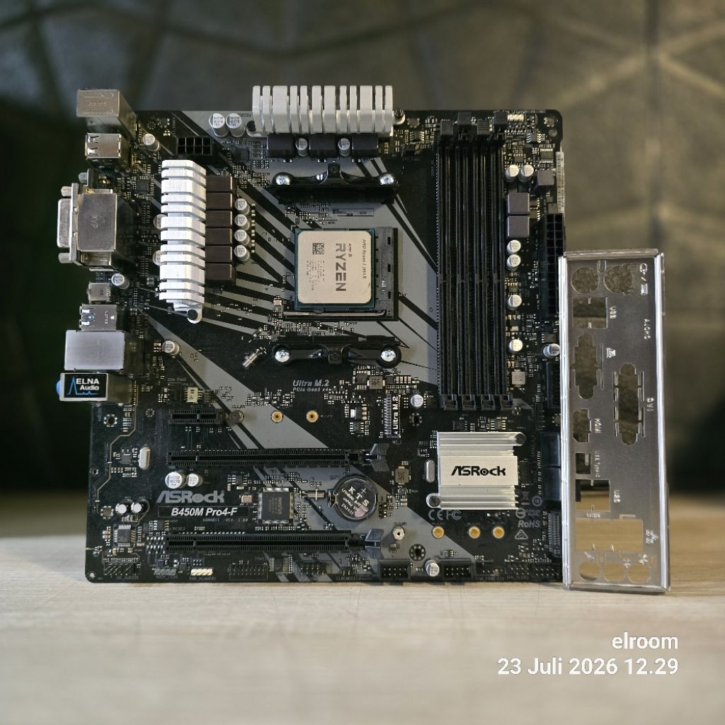 MOTHERBOARD B450M B450 AMD AM4 & PROCESSOR AMD RYZEN 5 3600 / RYZEN 5 3600X AMD RYZEN 5 DDR4