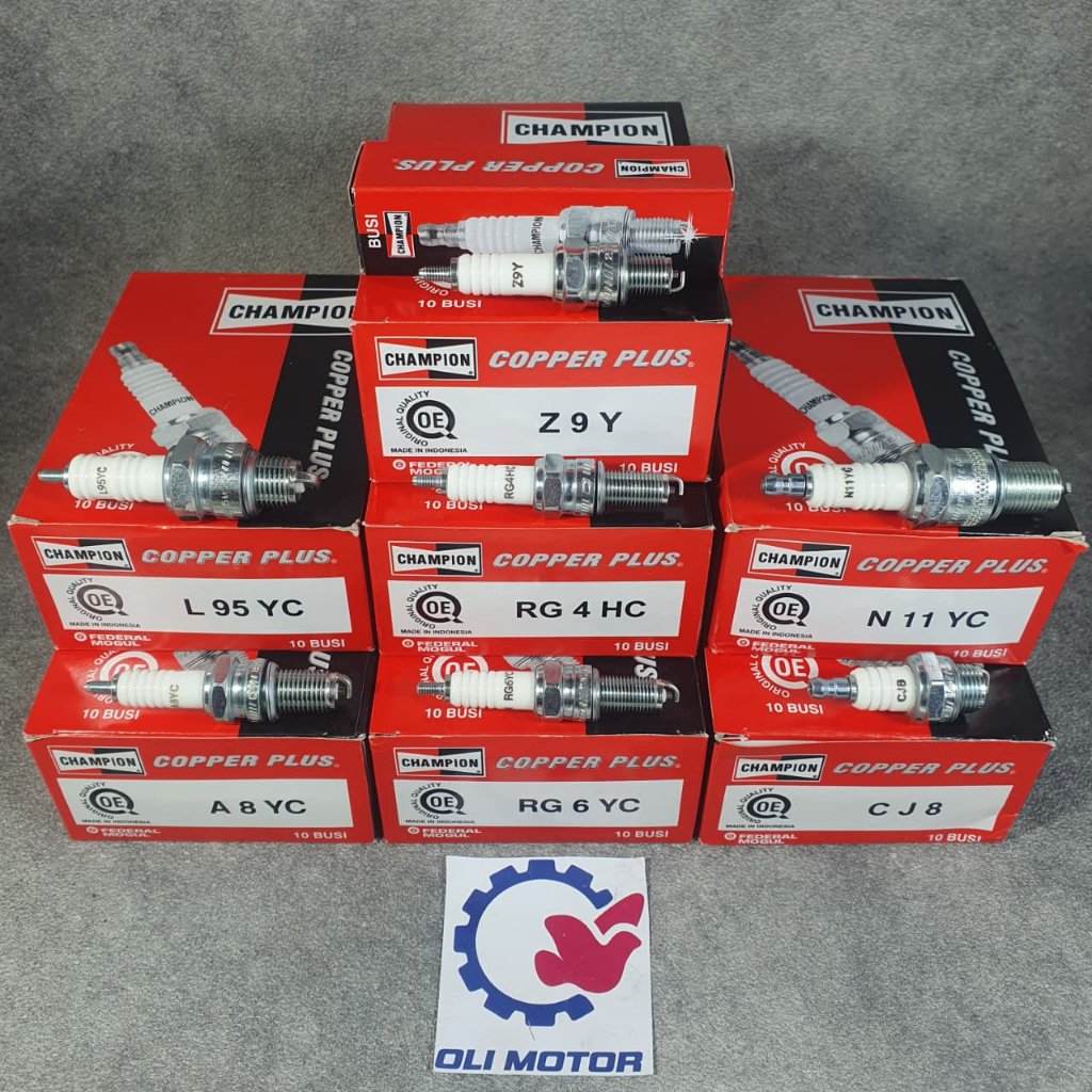 Busi Champion Motor Z9Y, RG4HC, N11YC, L95YC, CJ8, A8YC, RG6YC 100% ORIGINAL ASLI