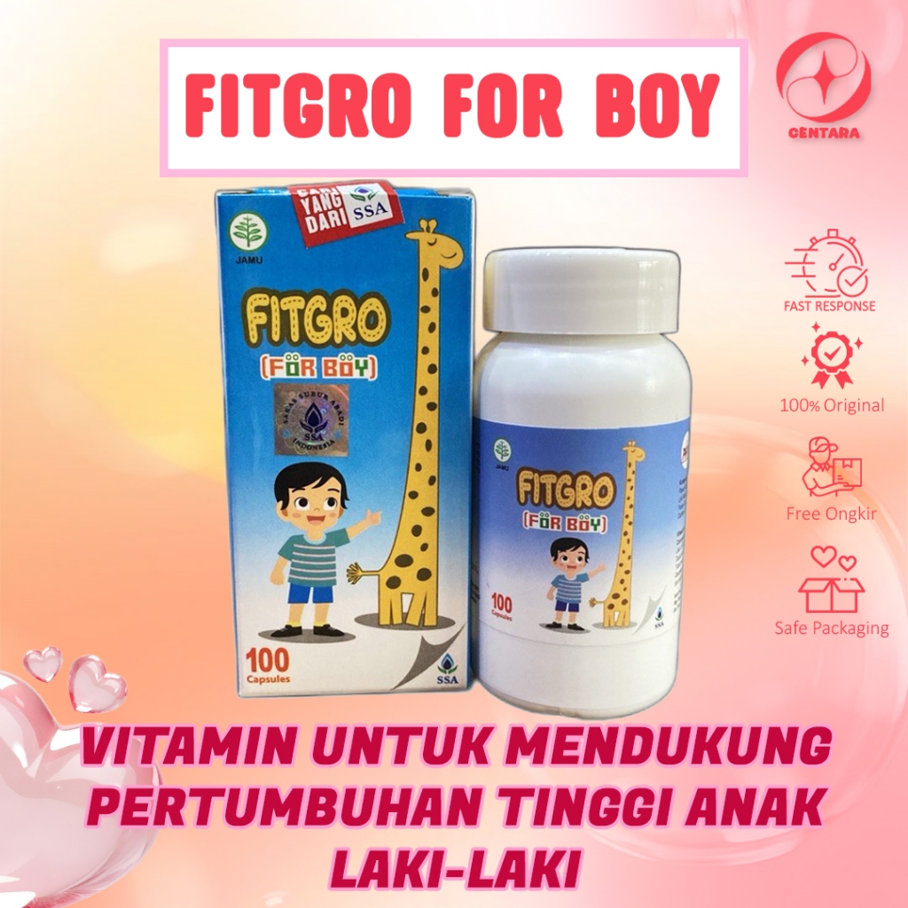 Fitgro For Boy Grow Up Tienchi Yi Zhi Zeng Gao Wan For Boy SSA 100% ORIGINAL - Pertumbuhan Anak Laki