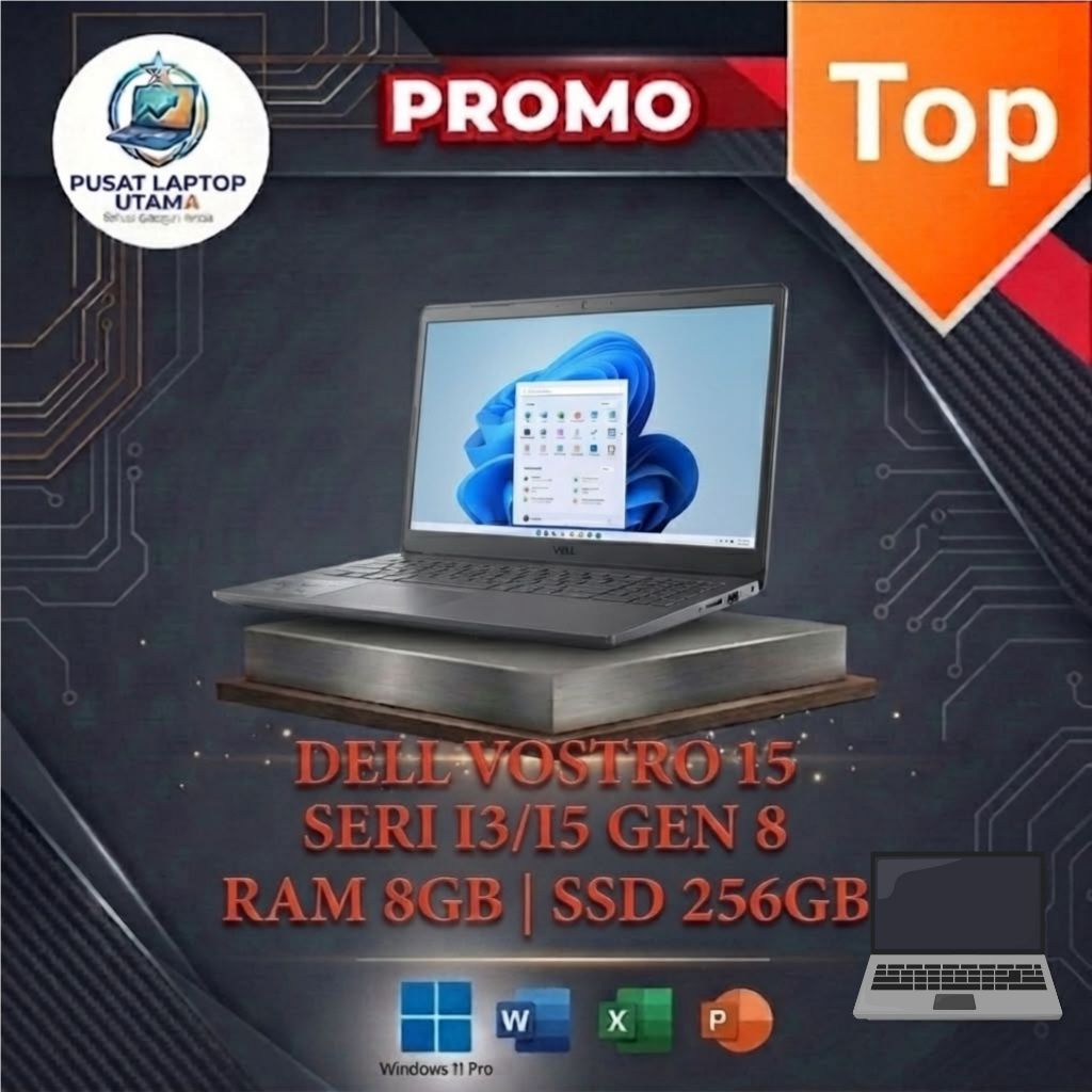 LAPTOP DELL VOSTRO15 I3/I5 GEN 8