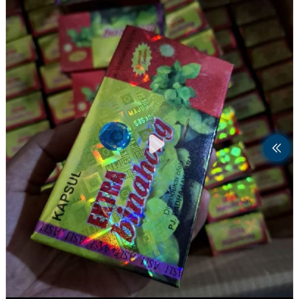 extra binahong kapsul 12 saset 4 kapsul ori