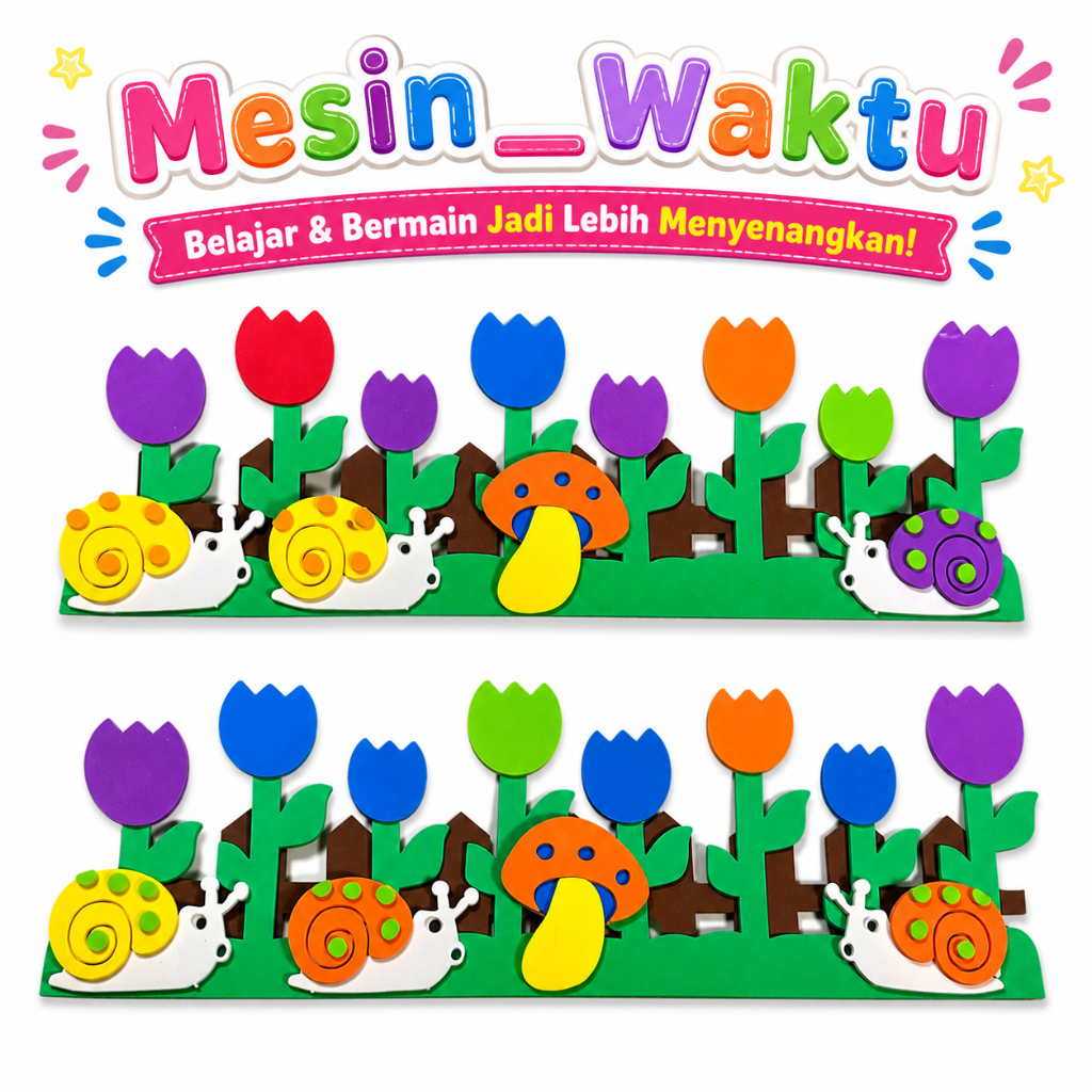 Bunga Rumput kerajinan hiasan papantulis mading sekolah dekorasi kelas