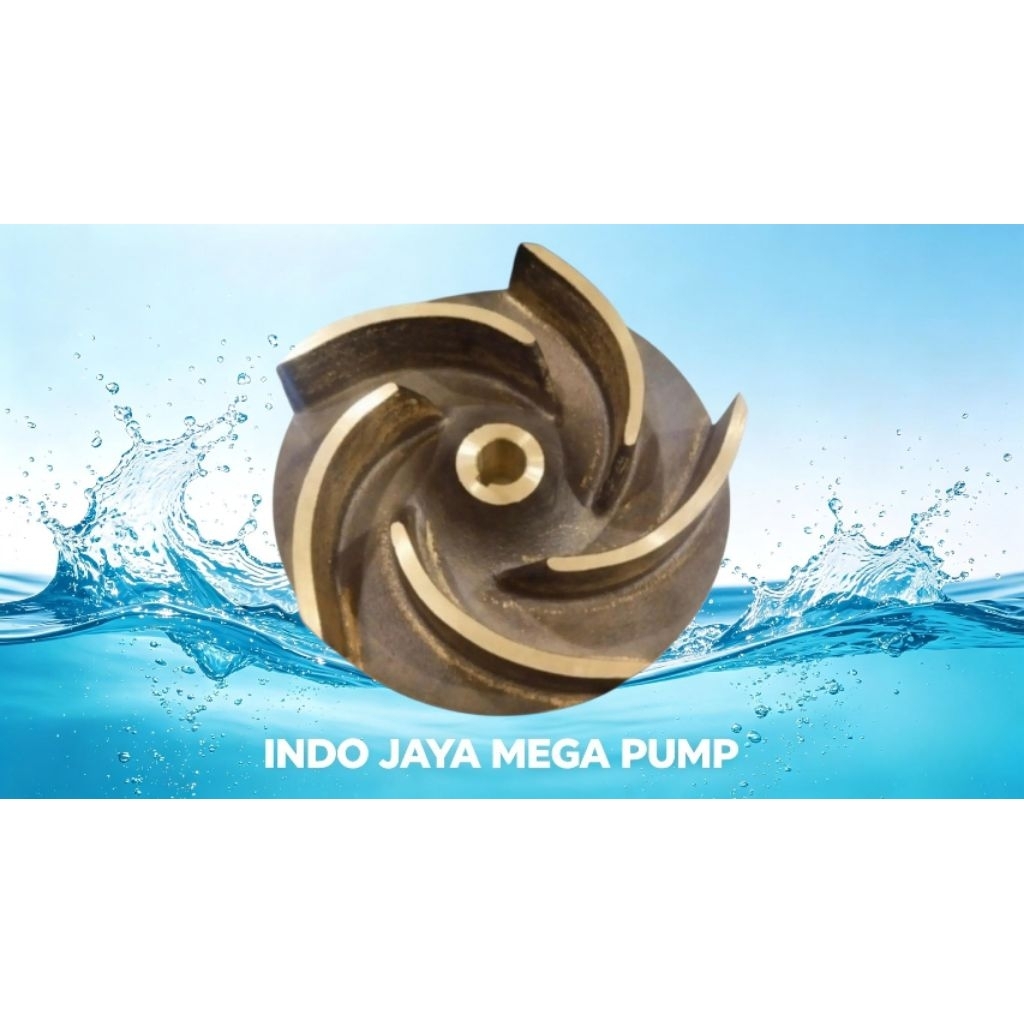 Impeller Pompa EBARA 80 SQPB Bahan Kuningan Impeller EBARA 80SQPB Ori