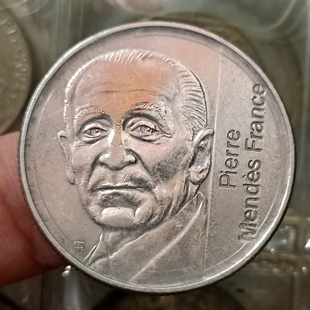 Koin Kuno France 5 Francs Mendes France