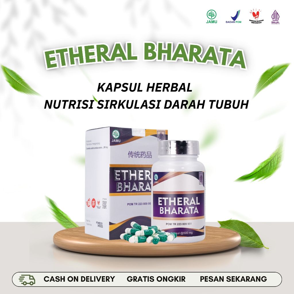 Etheral Bharata Official Store - Kapsul Herbal Nutrisi Sirkulasi Darah Tubuh