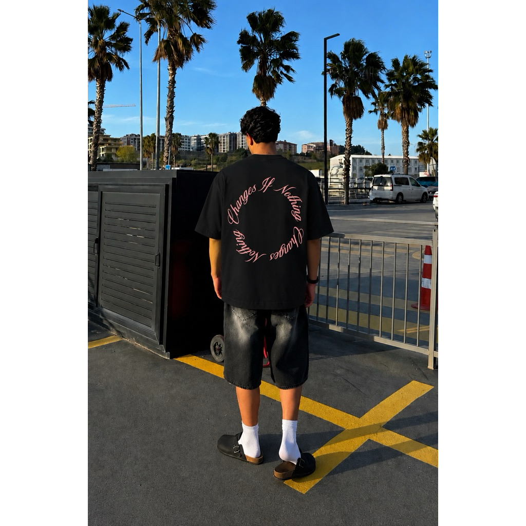 KAOS BOXY OVERSIZE DEVOID CIRCLE COTTON 16S ORIGINALE