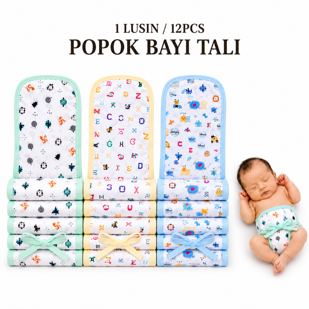 1 lusin Popok Bayi Baru Lahir Bahan Pe Lembut dan Nyaman