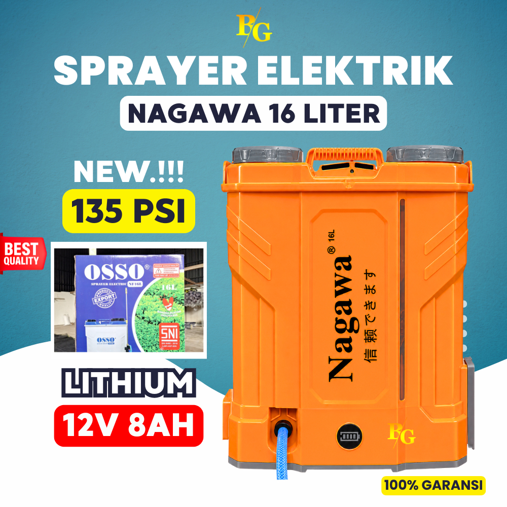 Sprayer Elektrik Yokohama/NAGAWA 16 Liter Alat Semprot Otomatis