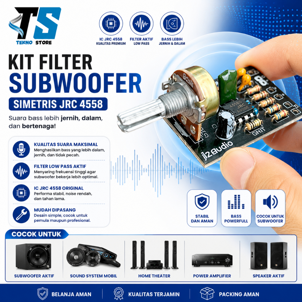 Kit Filter Subwoofer Simetris JRC 4558