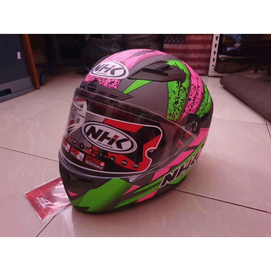 Helm full face NHK Road Fighter Double Visor