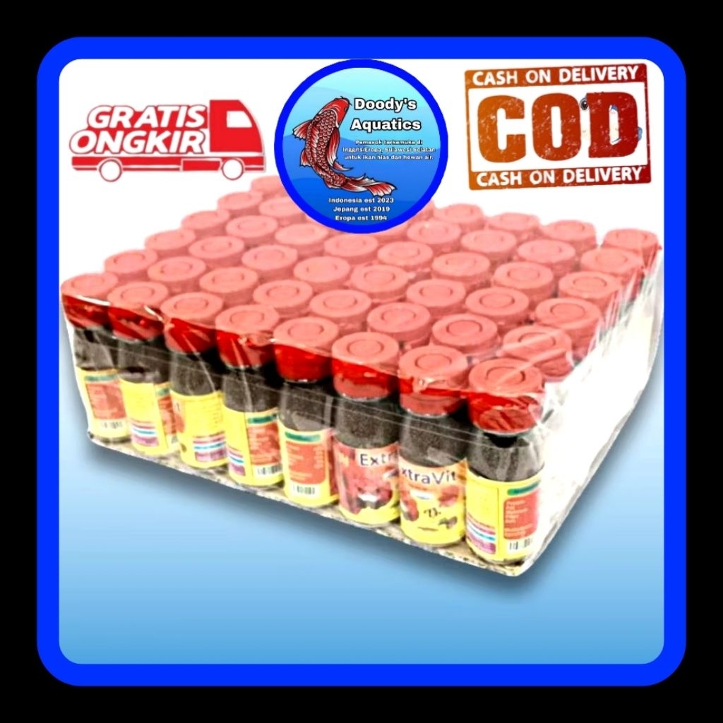 Extravits Pellet 10gr (Floating) Makanan untuk Glofish/Betta/guppy/Udang