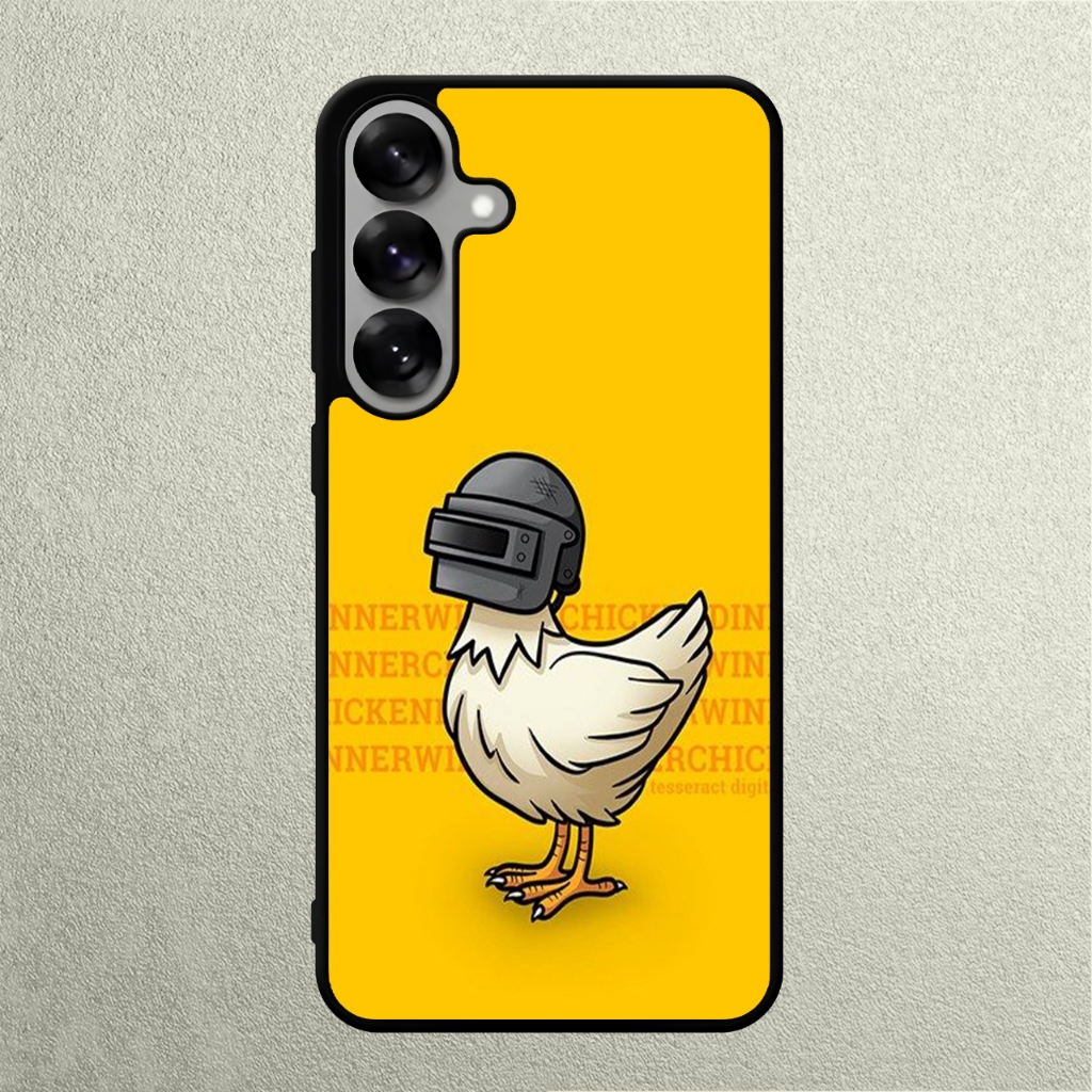 Case Samsung S26 S25 S24 S23 S22 S21 S20 S10 S9 Ultra Plus Fe Edge Rubber Softcase PUBG Winner chick