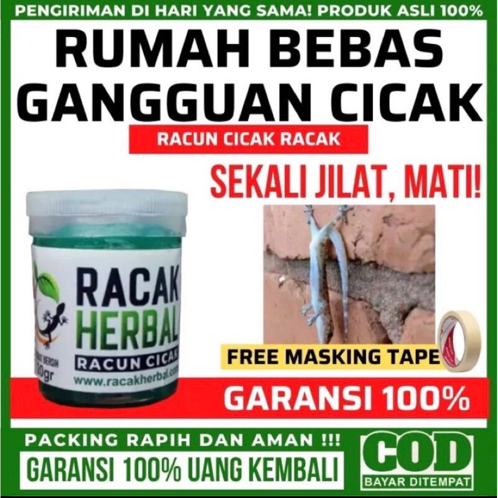 Racun Cicak Herbal Paling Ampuh Racak Herbal Asli Obat Pembasmi Cicak
