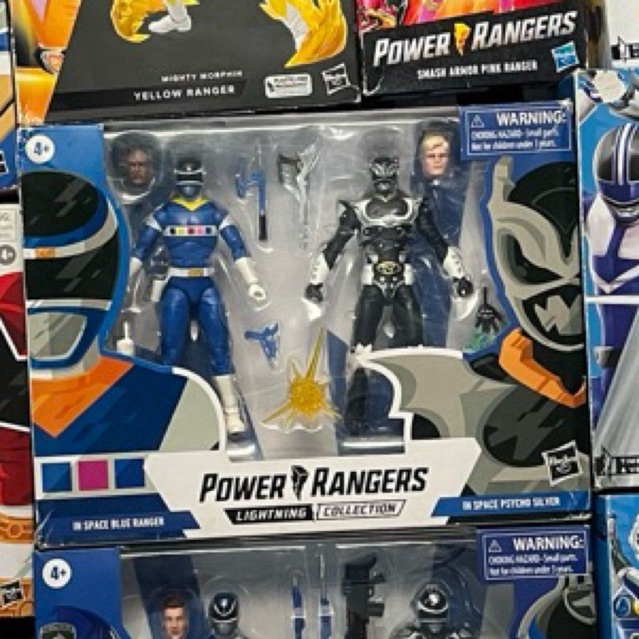 Power Rangers Lightning Collection In Space Blue Ranger Dan In Space Psycho Silver Figurin