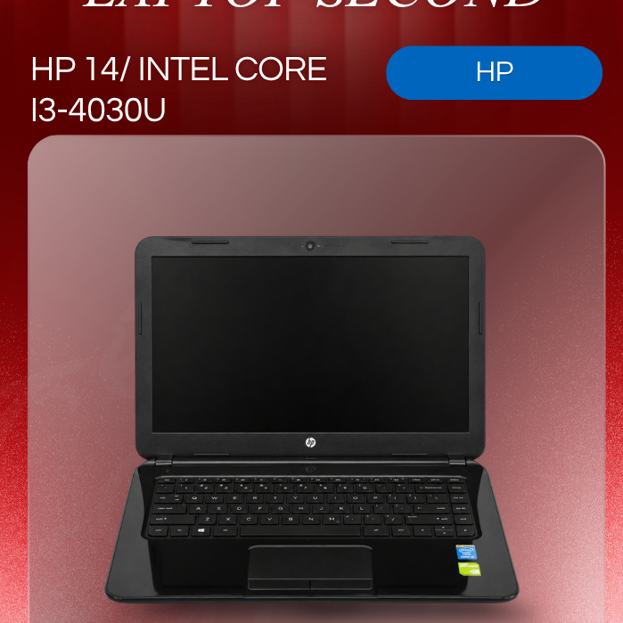 Laptop Second HP 14 Intel Core i3 4030U RAM 4GB 8GB SSD