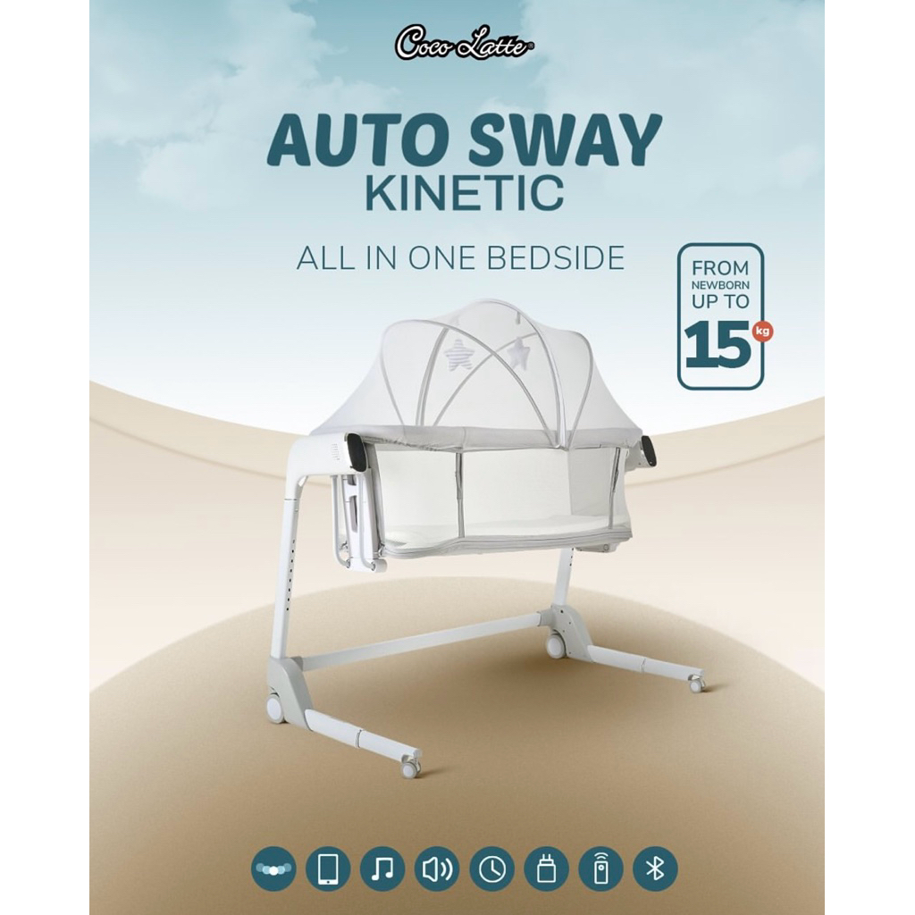 Box Tidur Bayi Cocolatte Auto Sway Kinetic / Tempat Tidur Bayi Ayun Otomatis