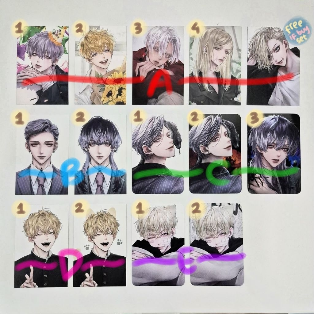 Photocard Tokyo Revengers by @Noma_rl | Fanmerch PC Tokrev Ran Rindou Matsuno Chifuyu Mitsuya Takash