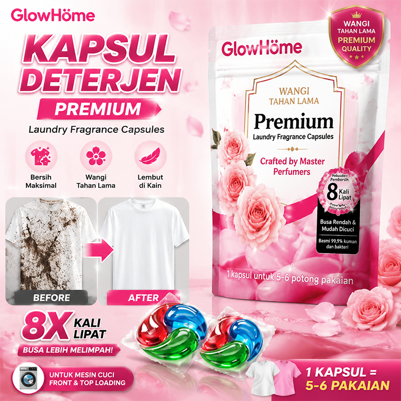 [8.25 SALE] Laundry Pods Premium | Kapsul Deterjen Cuci Pakaian 10X Daya Bersih, Anti Noda & Wangi T