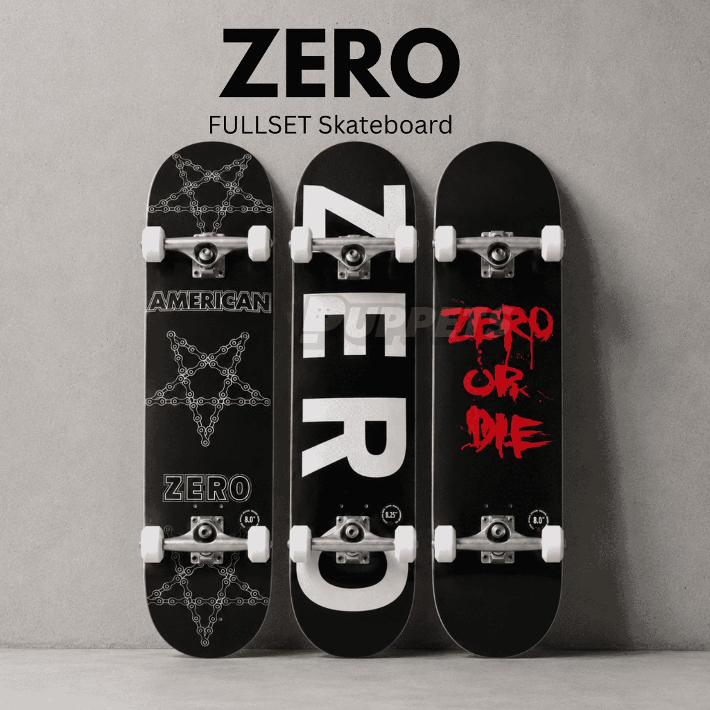 ZERO skateboard complete set original fullset 100%  grade A canadian original Maple wood