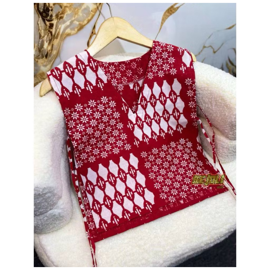 VEST BATIK WANITA MODERN ETNIK ROMPI OUTER KATUN PREMIUM || ATASAN VEST BATIK PRIA WANITA EKSLUSIF