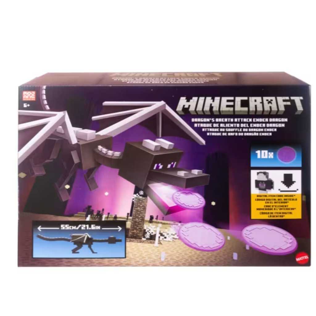 Mainan Figure Anak Minecraft Vanilla Figura Ender Dragon Exclusive Naga Bisa Melontarkan Peluru Dapa
