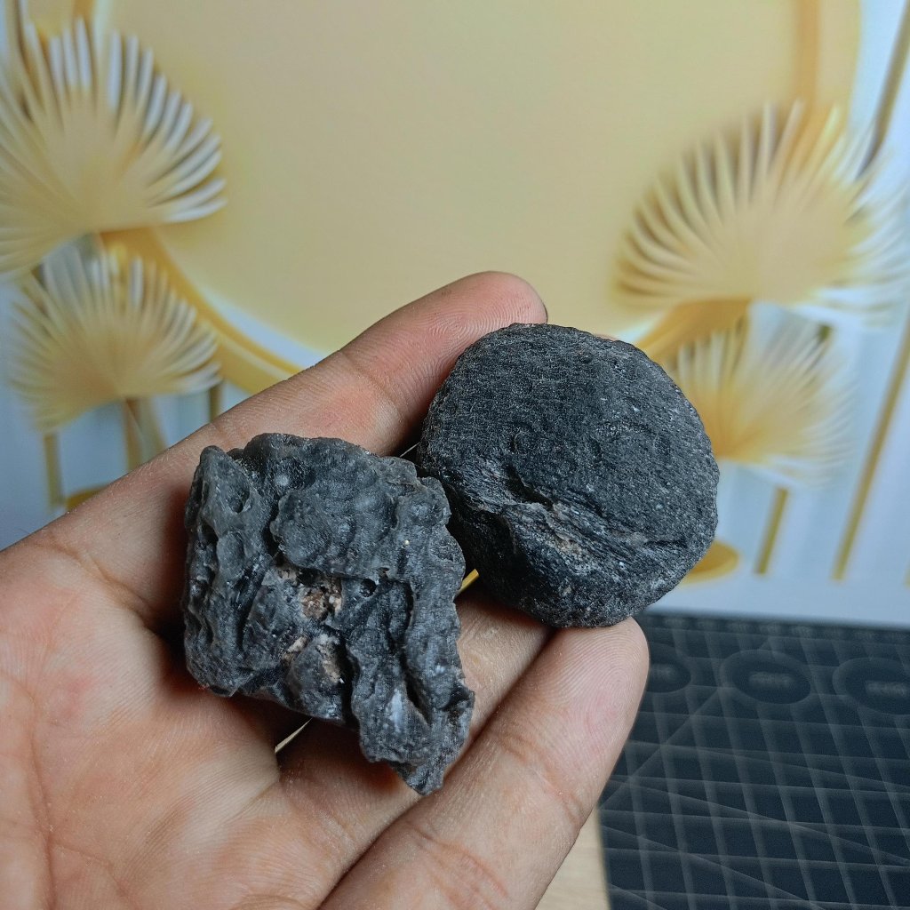 Tektite Tibet Rough / Raw (3) Asli Batu Alam