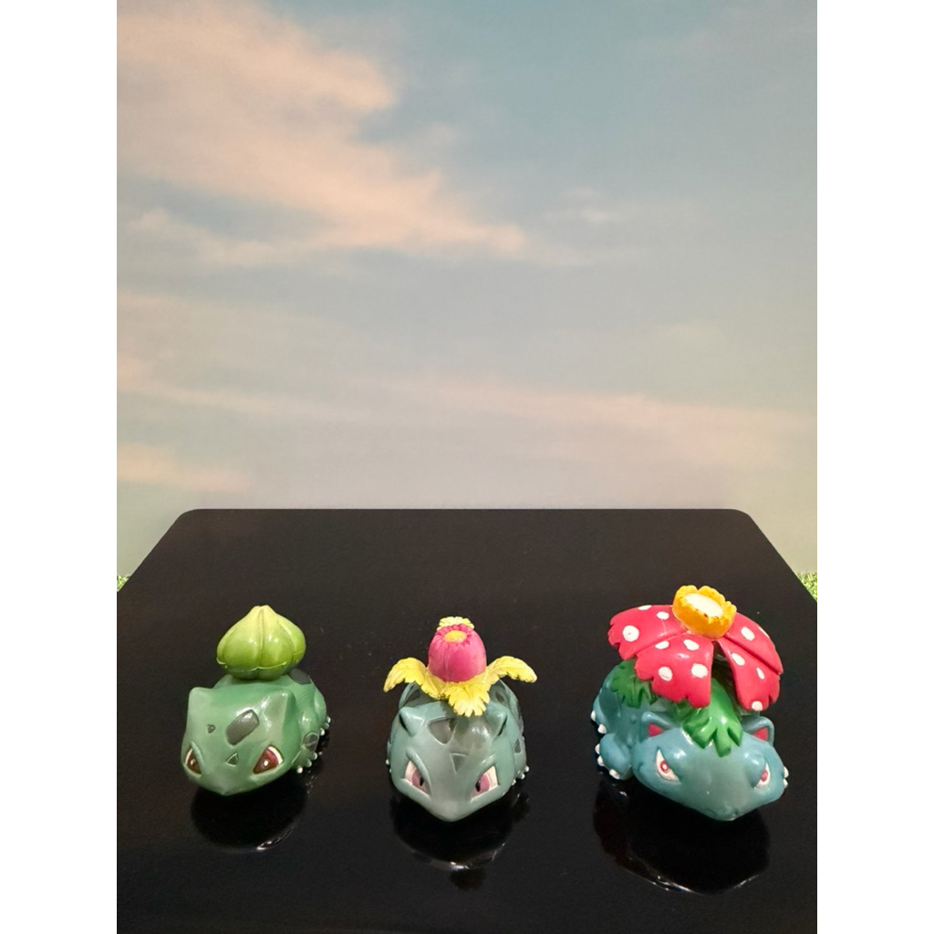 Figure Pokemon Takara Tomy Bulbasaur Ivysaur Venusaur per Set