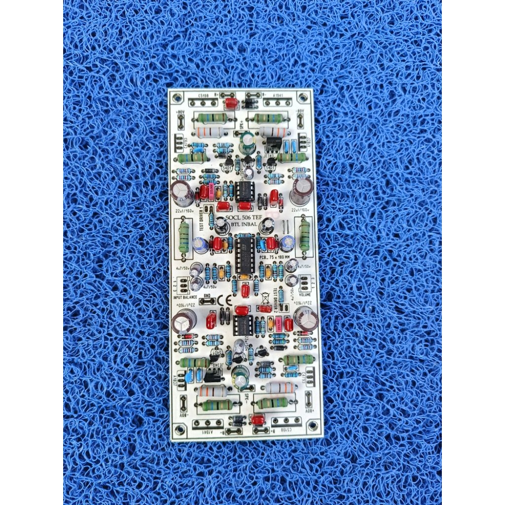 pcb Socl 506 Btl ples komponen tanpa Tr driver dan tef