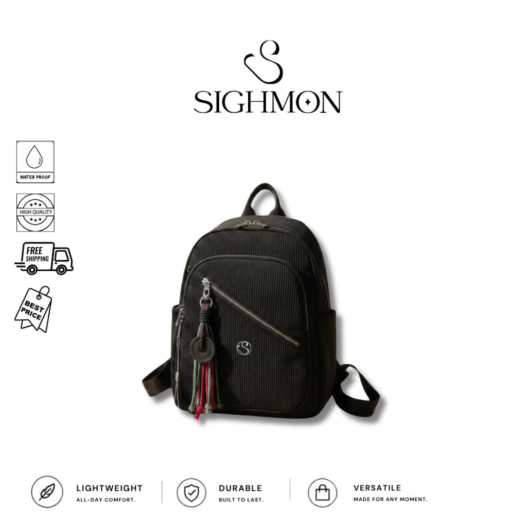 [RUBY] SIGHMON - Tas 3in1 Ransel, Selempang, Jinjing FREE GANTUNGAN