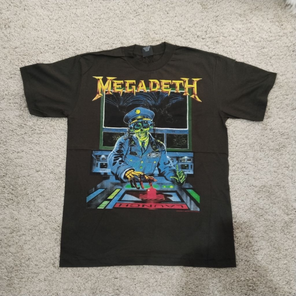 Kaos bootleg Thailand original rock band "Megadeth".