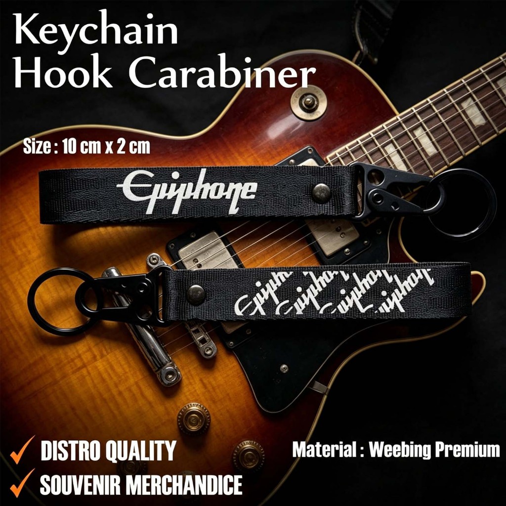 GANTUNGAN KUNCI EPIPHONE - KEYCHAIN GITAR EPIPHONE - KARABINER GUITAR EPIPHONE