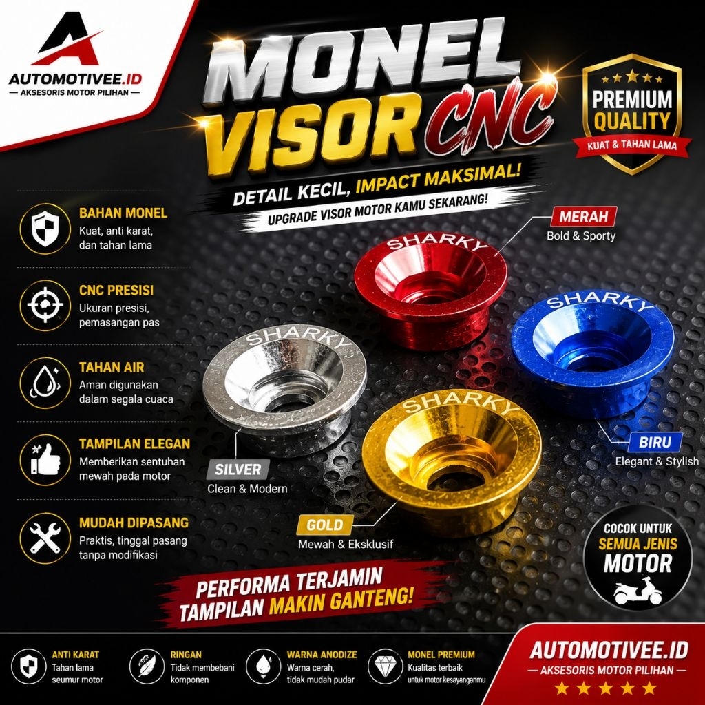 Monel Aksesoris windshield Visor ADv Aerox Nmax Xride Cb150x Lexi Freego R15 R25