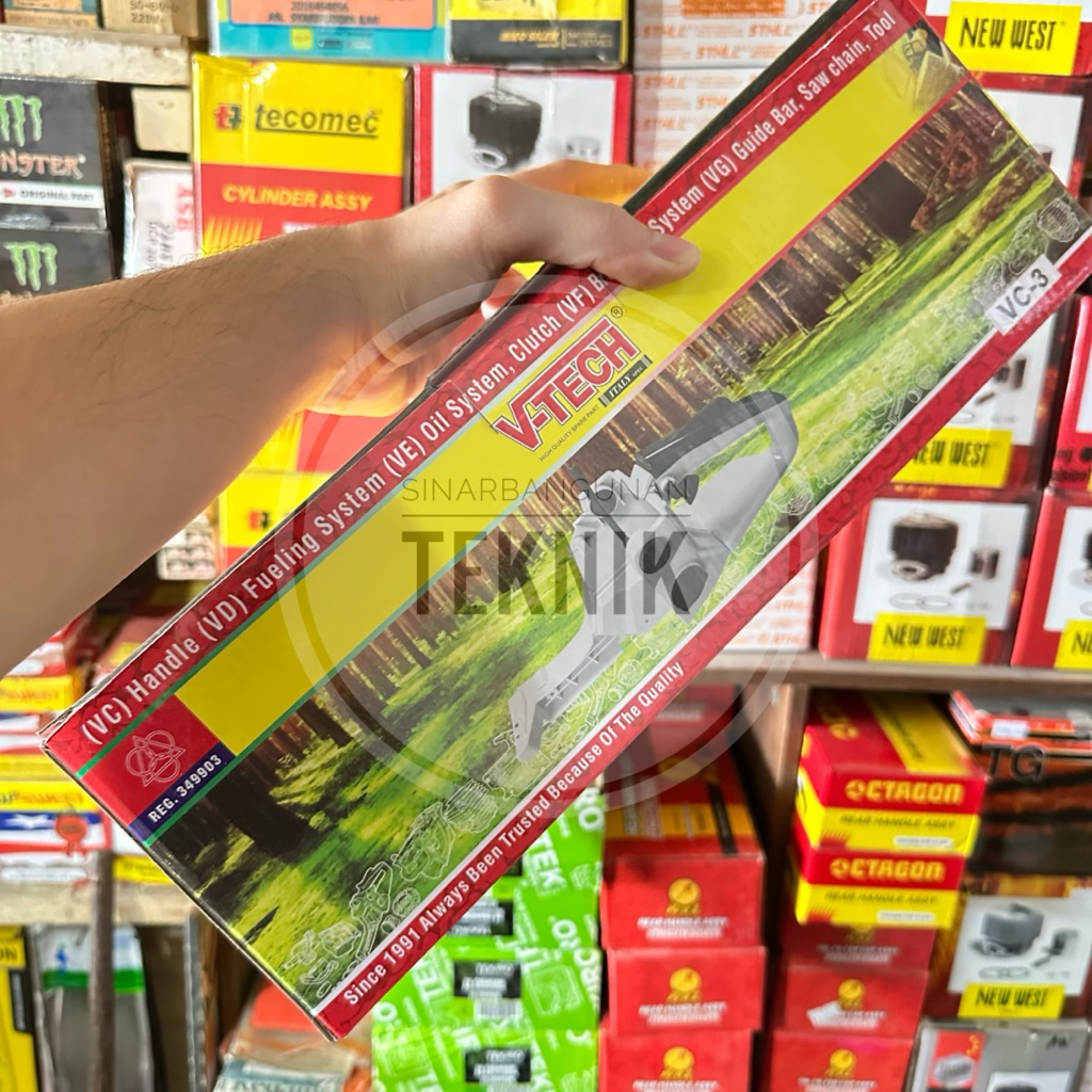 Rear Handle / Tangki Bensin Chainsaw 5200 dan 5800 VTECH Black tangki minyak chainsaw mini