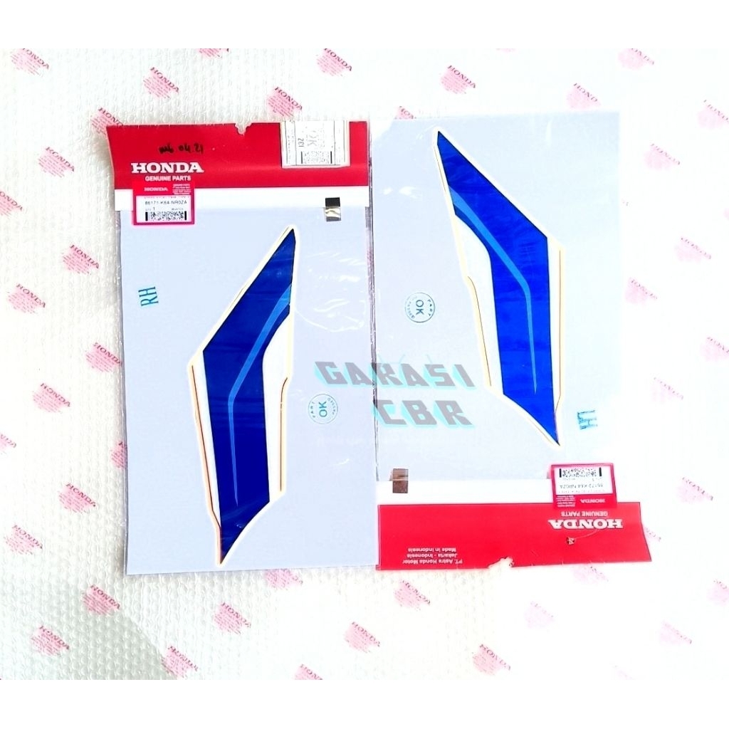 Stripe Tank New CBR 250RR 2023 - Stiker Striping Tangki New CBR 250RR Tricolor - Sticker Tangki CBR 