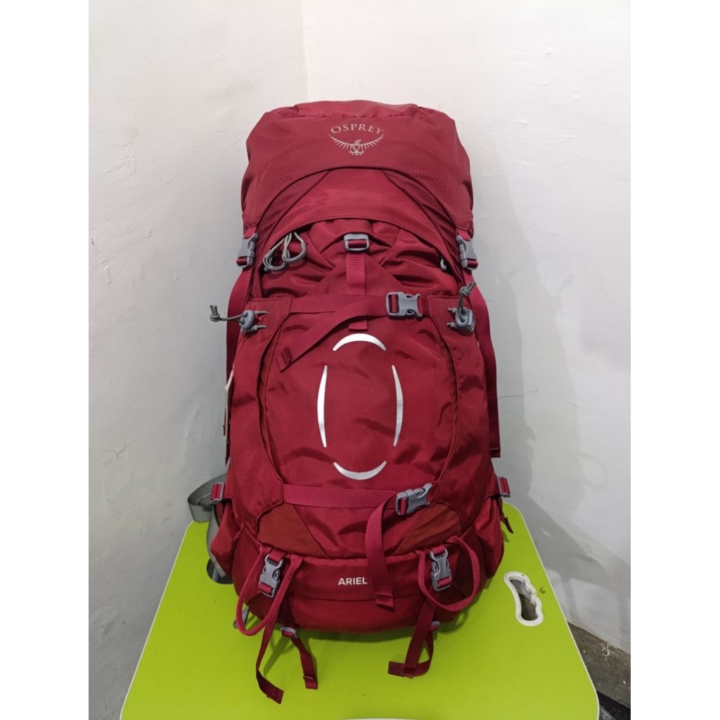 Osprey Ariel 55L merah maroon Carrier Osprey