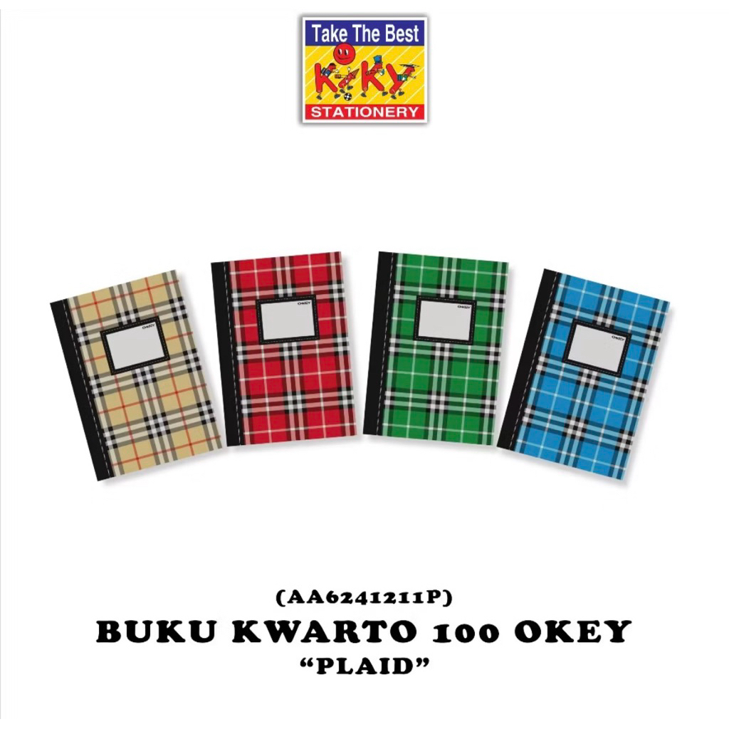 BUKU TULIS QUARTO 100 OKEY/BUKU KWARTO 100 OKEY