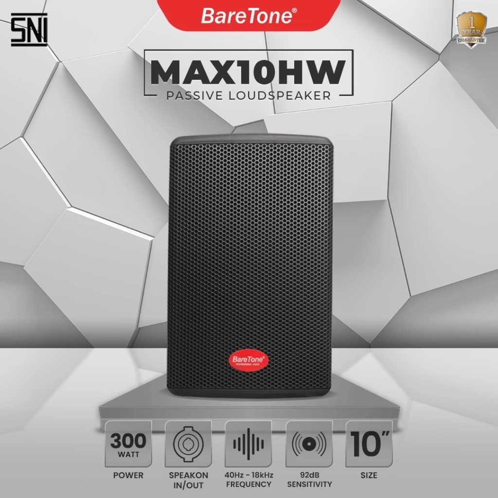 BareTone Speaker Pasif MAX10HW 10 Inch  ORIGINAL