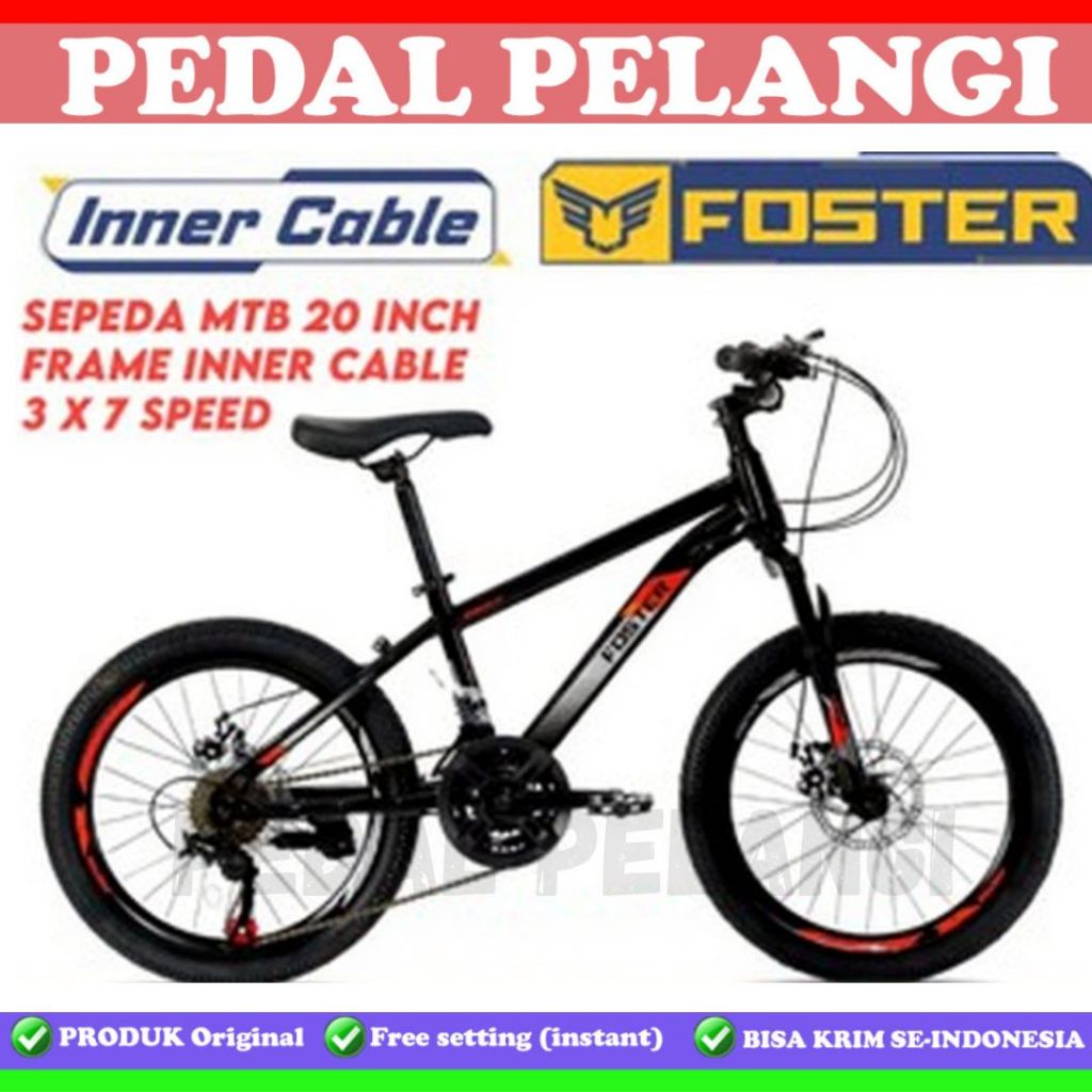 Sepeda Gunung Anak MTB 20 Inch FOSTER 5522 PHOENIX 2706 ATLANTIS 2069 SUMAX 20