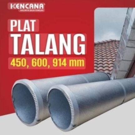 SENG RATA - Plat Sheet ZINIUM - Plat Talang Galvalum Kencana AZ100 - Lebar 914mm Tebal 0.50mm Panjan