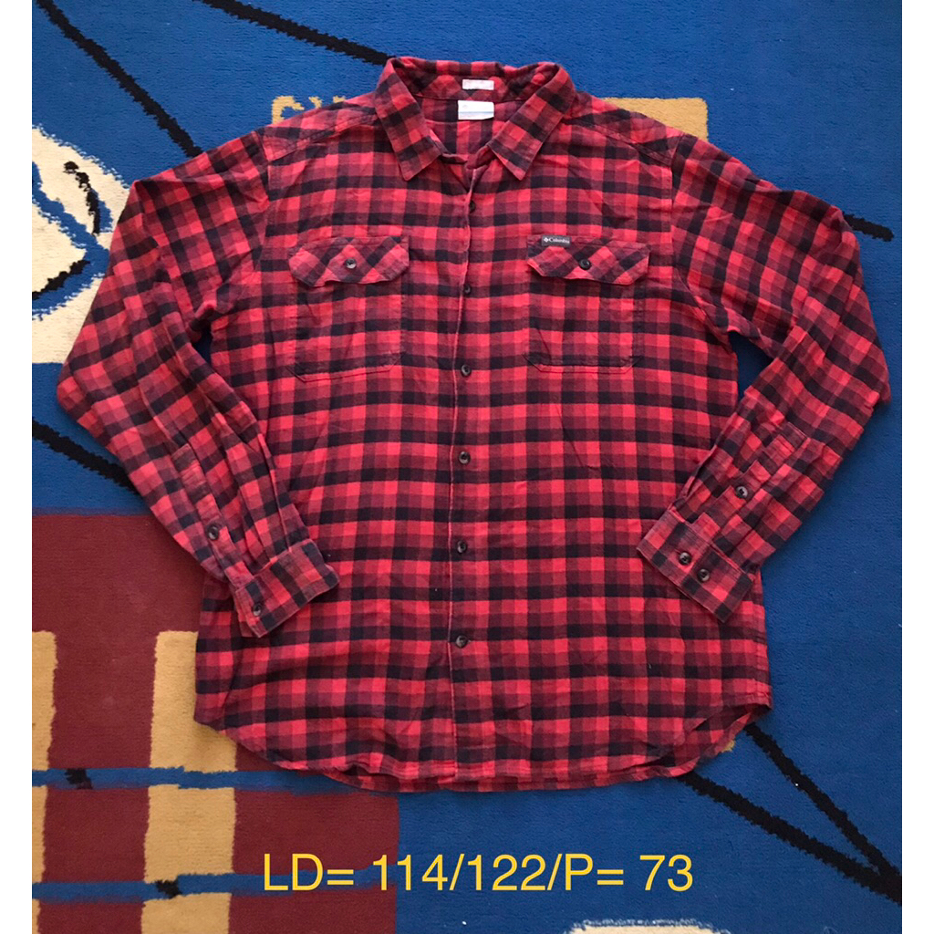 kemeja flannel columbia second