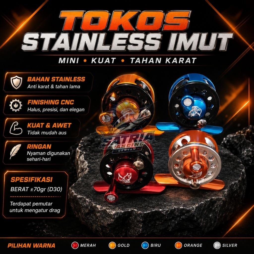 TOKOS STAINLEES D30 WARNA "IMUT"