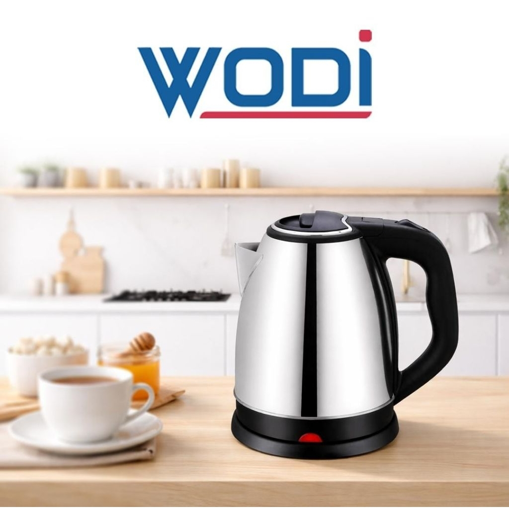 WODI Teko Listrik Stainless Anti Karat 2 Liter - Kettle Electric 2 Liter Hemat Listrik Cepat Panas W