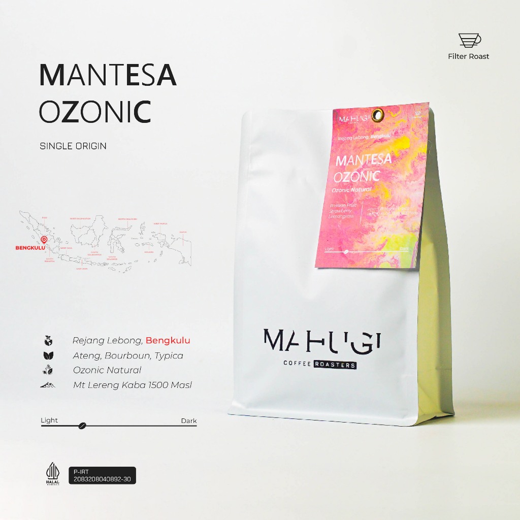 Mahugi Coffee Mantesa Ozonic - Natural Ozonic - Biji Kopi Arabika Speciality