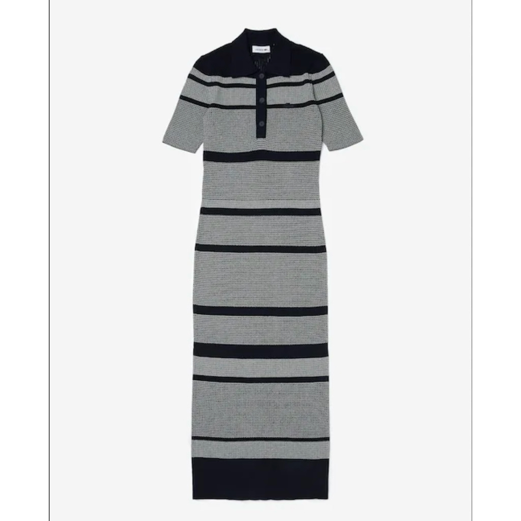 LACOSTE POLO DRESS KNIT