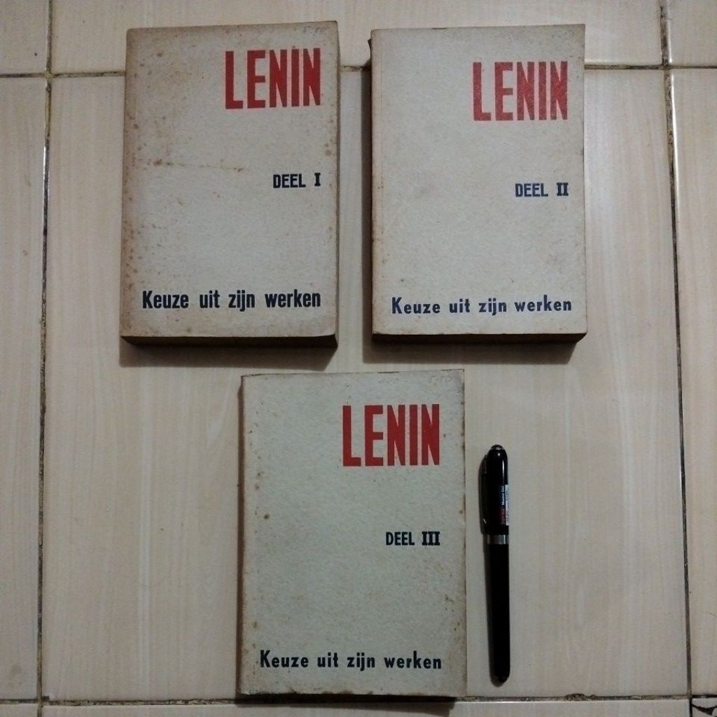 3 BUKU - LENIN - DEEL I,II,&III - KEUZE UIT ZIJN WERKEN - NEDERLANDSE VERTALING VAN DE RUSSISCHE UIT