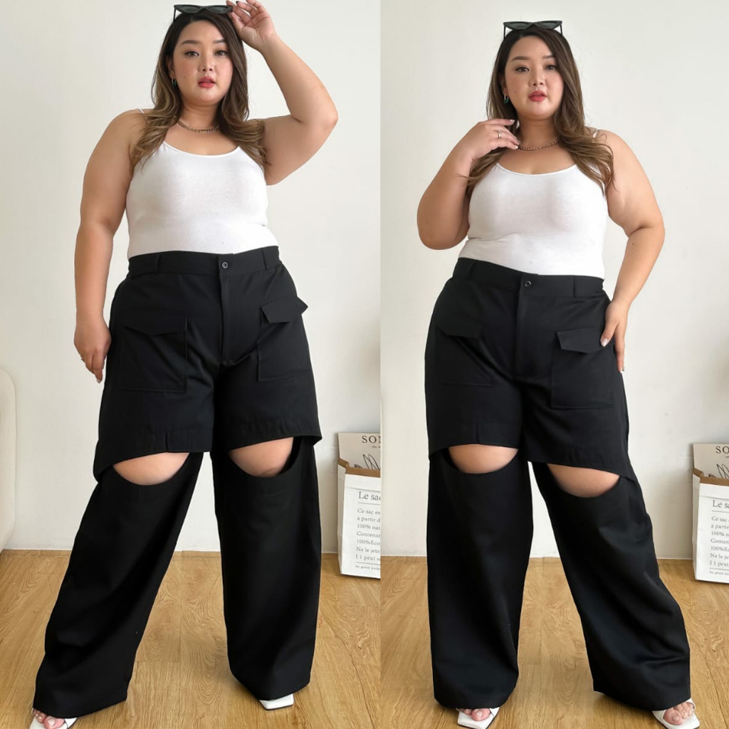 BIGSIZE JUMBO - LUIE CARGO CELANA CARGO WANITA KEKINIAN KEREN SUPER BESAR LP 120 130 140 TWILL