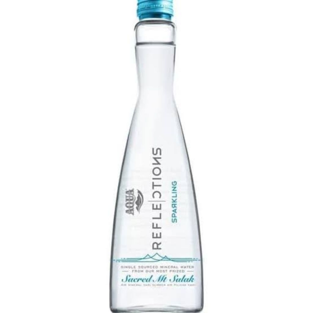 air minum Aqua Reflections dan sparkling Mineral Water 380ml