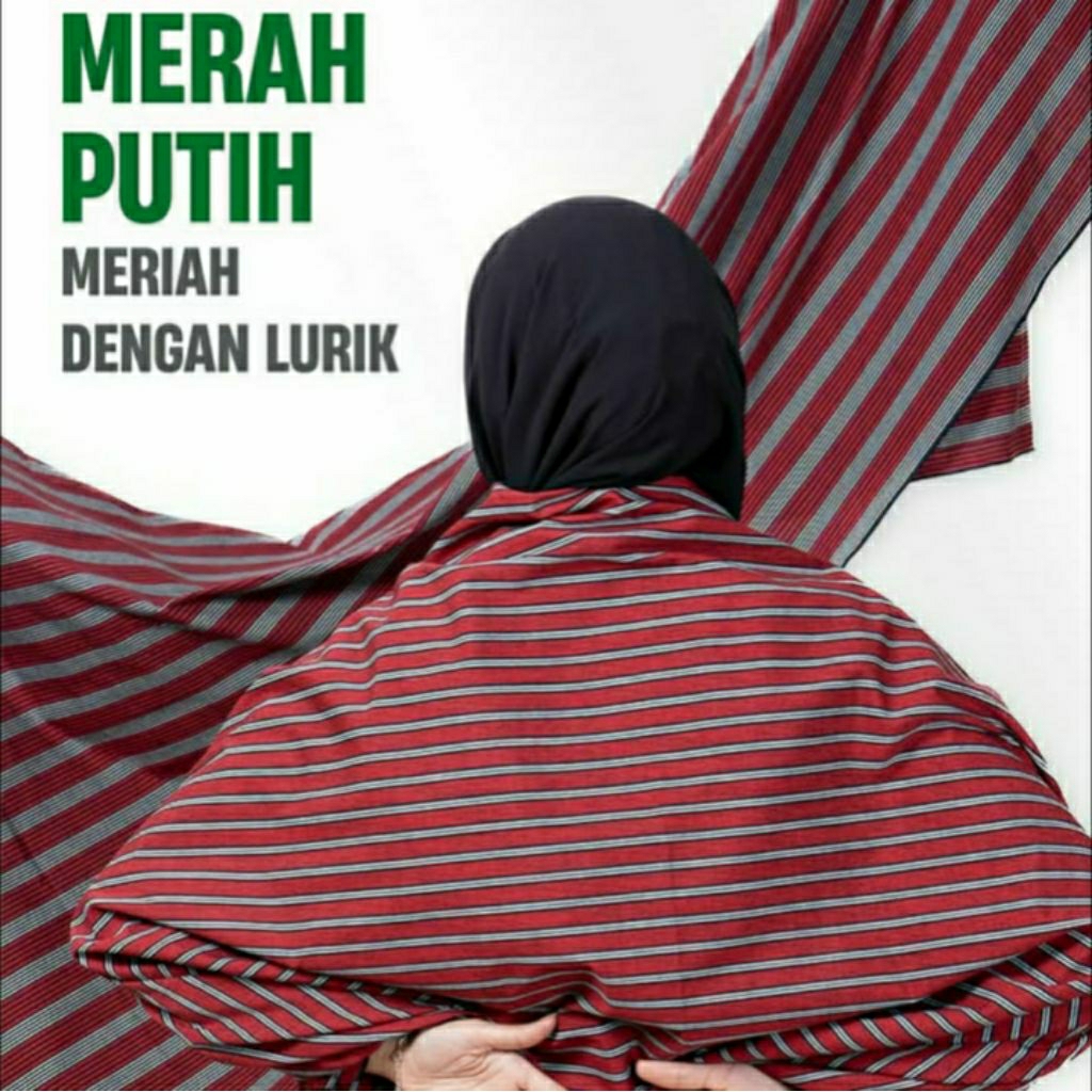 Kain Lurik Merah Putih / Lurik Merah Maroon Khas Jogja