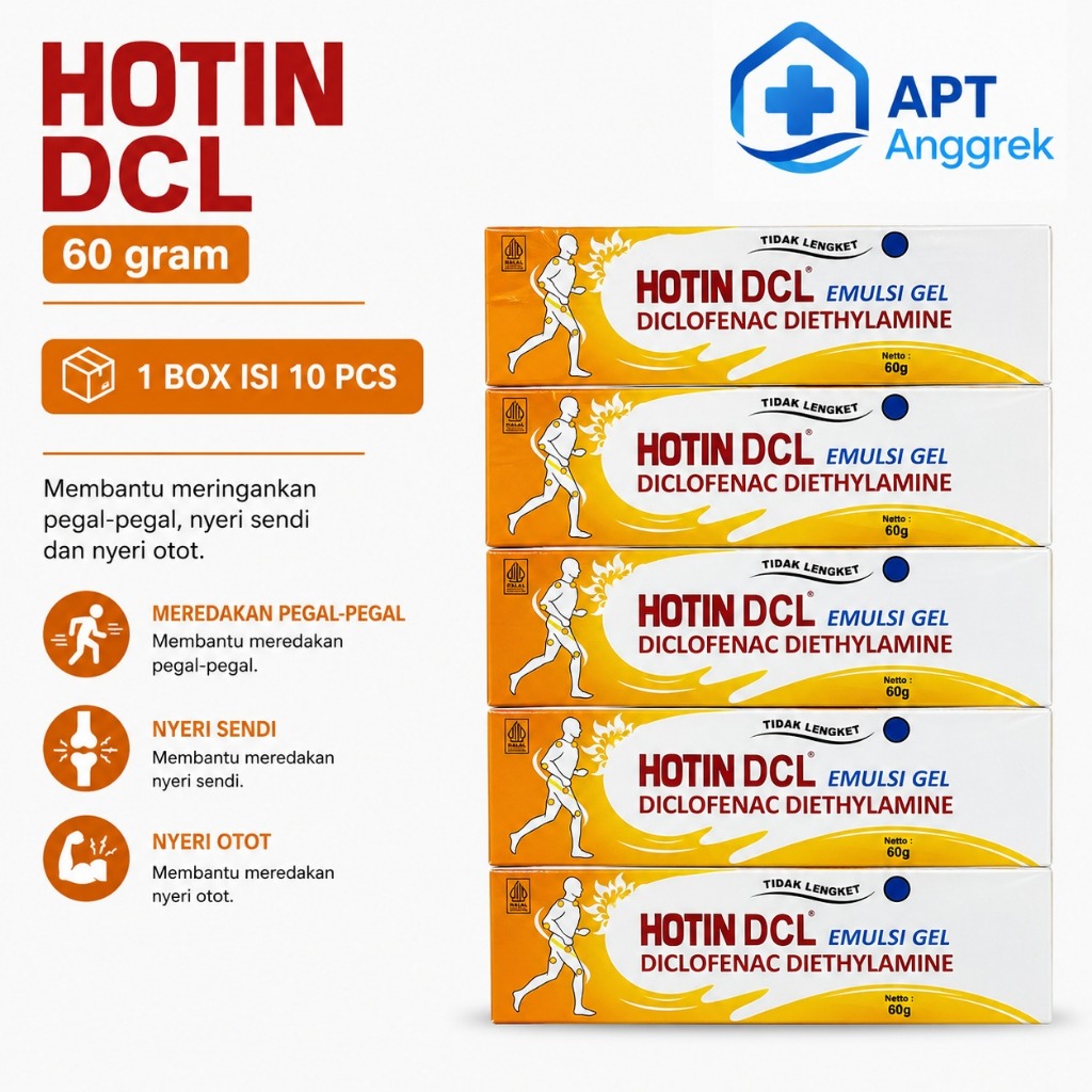 Hotin DCL 60 Gram 1 PAK isi 10 pcs