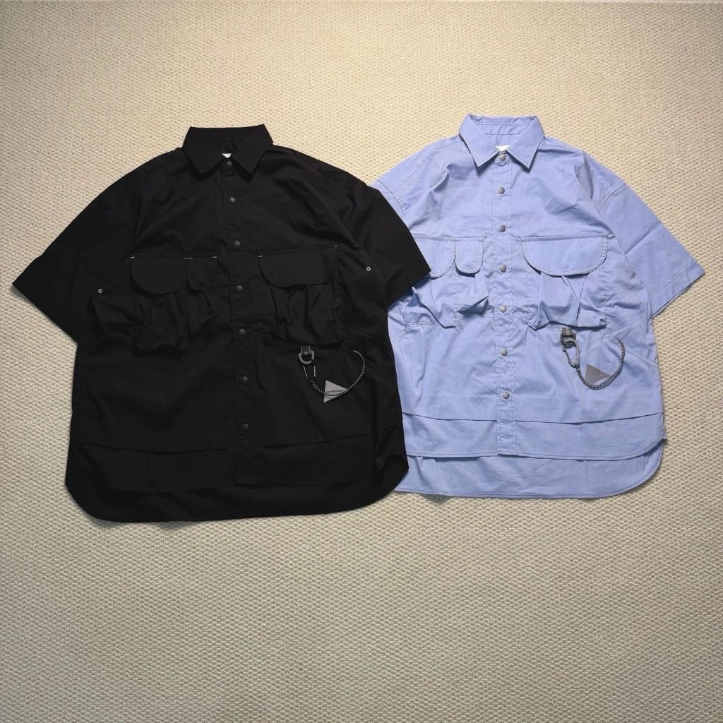 And Wander Multi Pocket SS Shirt